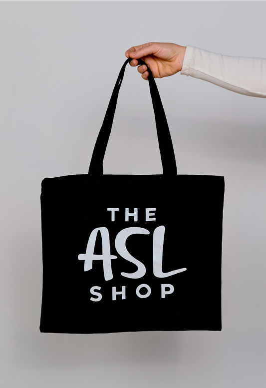 The ASL Shop Black Tote Bag